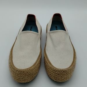 SeaVees Oceanside Platform Espadrilles Canvas Slip-on Women's 5 Euro 35.5